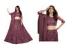 Fabulous Light Purple Net Lehenga Choli085