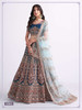 Blue color Heavy Handwork Net Fabric Lehenga Choli