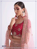 Fabulous Magenta and Pink color Sequins Stones and Embroidery work Net Lehenga Choli094
