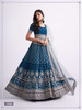 Fabulous Blue color Sequins Stones and Embroidery work Silk Georgette Lehenga Choli096