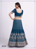 Fabulous Blue color Sequins Stones and Embroidery work Silk Georgette Lehenga Choli096