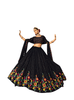 Fabulous Black color Resham Thread and Sequins work Georgette Lehenga Choli100