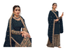 Navy Blue color Heavily Embroidered Georgette Fabric Party wear Suit