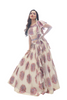 Cream color Printed Jacquard Fabric Lehenga Choli