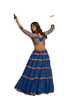 Fabulous Blue Georgette Embroidery and Lace work Lehenga Choli145