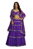 Purple color Georgette Fabric Lehenga Choli