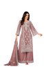 Light Onion color Embroidered Georgette Fabric Suit