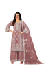 Fabulous Light Onion color Embroidered Georgette Fabric Salwar Kameez207