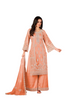 Fabulous Peach color Embroidered Georgette Fabric Salwar Kameez208