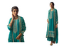 Blue color Embroidered Silk Fabric Suit