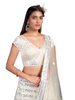 Fabulous Ivory color Mirror work Georgette Lehenga Choli348