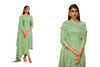 Soft Green color Soft Organza Fabric Suit