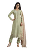 Light Green color Chinnon Fabric Suit