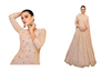 Powder Pink color Georgette Fabric Floor Length Anarkali style Suit