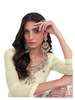 Fabulous Cream color Sharara style Georgette Fabric Salwar Kameez506
