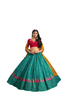 Fabulous Green color Georgette Fabric Sequins and Mirror work Lehenga Choli576