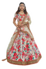 White color Art Silk Fabric Digital Printed Lehenga Choli