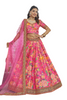 Fabulous Pink color Art Silk Fabric Floral Printed Lehenga Choli600