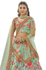 Fabulous Sea Green color Art Silk Fabric Floral Printed Lehenga Choli601