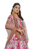 Fabulous Powder Pink color Art Silk Fabric Floral Printed Lehenga Choli603