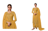 Yellow color Net Fabric Suit