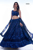 Fabulous Blue color Georgette Sequins and Thread work Lehenga Choli487