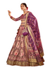 Purple and Pink color Silk Fabric Printed Lehenga Choli