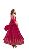 Fabulous Red color Georgette Fabric Sequins work Gown632