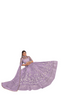 Fabulous Light Purple Net Lehenga Choli754