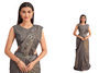 Grey color Georgette Fabric Lehenga Choli