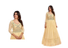Fabulous Light Yellow color Georgette Gown867