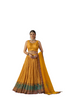 Yellow color Georgette Fabric Printed Lehenga Choli