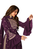 Fabulous Purple color Georgette Fabric Indo Western Suits981