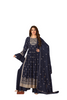 Blue color Georgette Fabric Indowestern style Suit