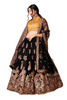 Black color Soft Net and Art Silk Fabric Embroidered Lehenga Choli