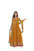 Yellow color Embroidered Georgette Fabric Anarkali style Party wear Suit