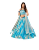 Blue color Georgetet Fabric Sequins work Lehenga Choli