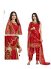 Fabulous Red color Net Fabric Cording work Salwar Kameez1071