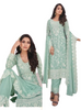 Fabulous Blue color Chinnon Chiffon Fabric Embroidered Salwar Kameez1075