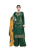 Fabulous Green color Viscose Silk Jacquard Salwar Kameez1175