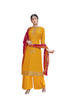 Fabulous Yellow color Viscose Silk Jacquard Salwar Kameez1178