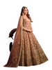 Fabulous Light Copper color Net Anarkali Salwar Kameez1219