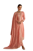 Light Peach color Silk Fabric Suit