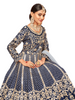 Fabulous Navy Blue color Art Silk Fabric Anarkali Salwar Kameez1259