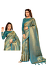 Blue color Handloom Weaving Silk Fabric Saree