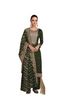 Dark Green color Embroidery work Silk Fabric Party wear Suit