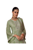 Fabulous Cardamom Green color Georgette with Chinnon Fabric Salwar Kameez1332