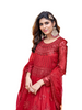 Fabulous Red color Net Fabric Anarkali Salwar Kameez1389