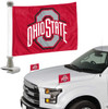 FANMATS 61922 Ohio State Buckeyes Ambassador Car Flags - 2 Pack Mini Auto Flags, 4in X 6in, Perfect for Hood or Trunk