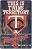 MLB Minnesota Twins 11-By-17-Inch Killen Print Wood Sign